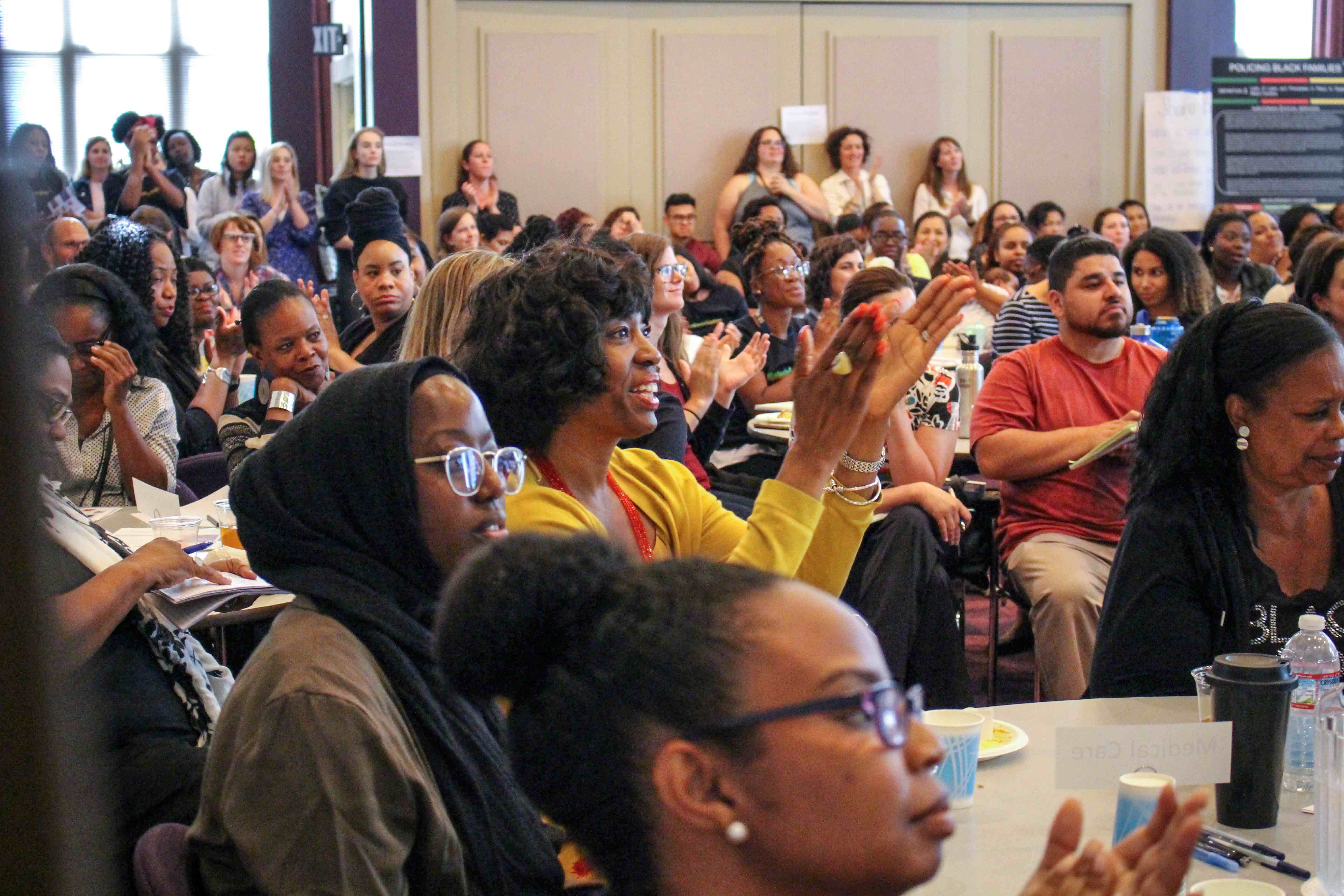Women speaking at the August Collaboratory on Black Women's Perspectives of Structural Racism